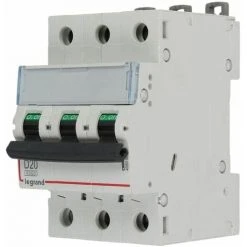 Disjoncteur Legrand 40A Caractéristique C 3 Pôles+N 10kA, 4 Mod.