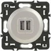 Legrand Celiane Prise Double USB Titane -LEGRAND Soldes 3187511 1