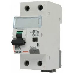 Disjoncteur Combiné Legrand B20/0,03A Caractéristique B 1 Pôle+N 6kA 2 Modules