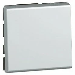 Legrand 079211 Interrupteur Va-et-vient 10ax 250V Mosaic - Alu 2mod. - Gris