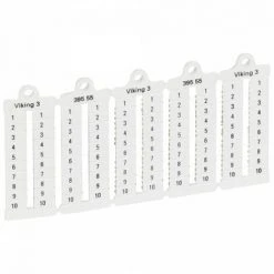 Legrand 039555 Plaques Repères (x1000 Bloc De Jonction Verticale Pas 5 - 1 à 10 - Blanc