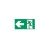Legrand 061001 Etiquette Signalisation Réglementaire Pour Baes - Sortie De Secours Porte à Gche - Vert -LEGRAND Soldes 32047697 1