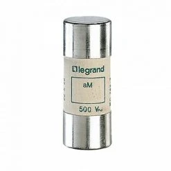 Legrand 015032 Cartouche Cylindrique - AM - 22x58mm - Sans Voyant - 32A - Blanc