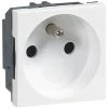 LEGRAND Prise De Courant Avec Terre Spéciale Rénovation Mosaic - Blanc - 2 Modules -LEGRAND Soldes 32168937 1