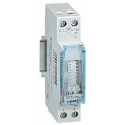 Legrand LEG412790 Inter-horaire Programme Analogique Cadran Vertical Journalier Avec Réserve Marche