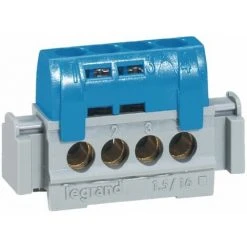 LEGRAND Bornier De Répartition Isolé IP2X Neutre - 4 Connexions 1,5mm² à 16mm² - 004840