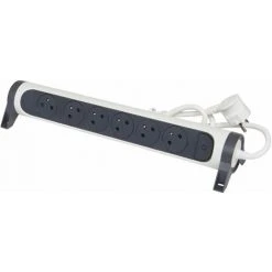 LEGRAND RMP 6x2P+T 1,5m Blanc/noir