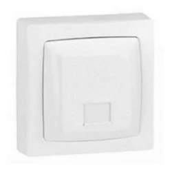 Base Téléphonique RJ12 Monobloc Blanche Legrand Oteo 086034