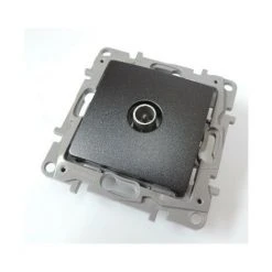 Prise TV Simple Couleur Fonte Connecteur 9.52mm Mâle étoile Blindée Sans Plaque Niloé LEGRAND 096648