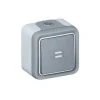 LEGRAND Interrupteur Ou Vaetvient Témoin Plexo Complet IP55 Saillie 10AX 250V Gris - Gris