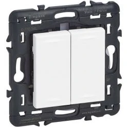 Commande Sans Fil Sans Pile Self-e Mosaic With Netatmo Legrand - Pour éclairage Et Prises - Enjoliveur Blanc - Blanc