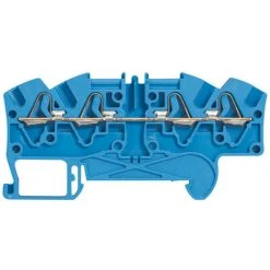 LEGRAND Bloc De Jonction De Passage à Ressort Viking3 Avec 1 Jonction 4 Conducteurs 2 Entrées 2 Sorties Pas 6mm Bleu (037209)