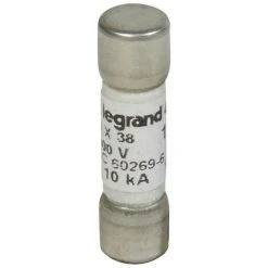 LEGRAND Fusible Cylindrique 1000V 10x38mm GPV Pour Application Photovoltaïque 12A (414628)