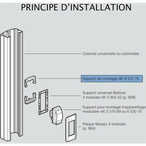 LEGRAND Support 4 modules pour montage d'appareillage Mosaic dans colonnes ou colonnettes universelles (653179) LEGRAND Support 4 Modules Pour Montage D'appareillage Mosaic Dans Colonnes Ou Colonnettes Universelles (653179) -LEGRAND Soldes 35815372 2