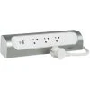 LEGRAND Rallonge D'angle 3x2P+T Surface Et USB A+C Avec Cordon 1m - Blanc/alu (049406) -LEGRAND Soldes 36049122 1