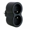 LEGRAND Fiche Multiprise 2 Prises De Courant 2P+T 16A 230V Avec Sorties Frontales Noir (050504/049432)