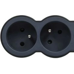 LEGRAND Rallonge 5x2P+T Avec Cordon 3m 3G 1,5mm2 - Noir/gris Foncé (049493)