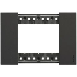 LEGRAND Plaque De Finition Living Now Collection Les Noirs 3 Modules Finition Noir (BTKA4803KG)