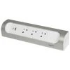 LEGRAND Rallonge D'angle 3x2P+T Surface Et USB A+C - à Câbler - Blanc/alu (049409)