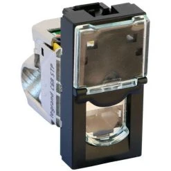 LEGRAND Prise RJ45 Catégorie 6A STP Mosaic 1 Module - Noir Mat (079173L)