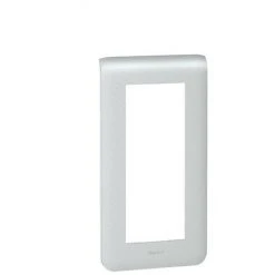 Legrand 079025 Plaque Pour Prise Et Interrupteur Mosaic 5 Mod Vertical Alu - Gris