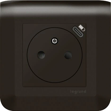 Prise 2P+T 16 A avec chargeur USB Legrand - Mosaïc Prise 2P+T 16 A Avec Chargeur USB Legrand - Mosaïc -LEGRAND Soldes 37104835 1