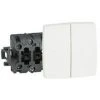 Legrand 86120 - Double Va-et-vient Appareillage Saillie Composable - Otéo - Blanc