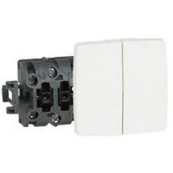 Legrand 86120 - Double Va-et-vient Appareillage Saillie Composable - Otéo - Blanc
