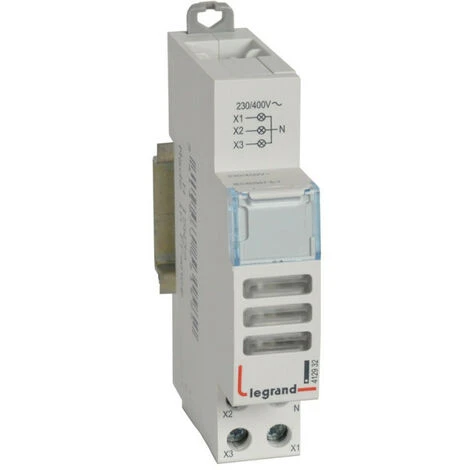 LEGRAND Voyant à LED CX triple 230V~ à 400V~ blanc 1 module (412932) LEGRAND Voyant à LED CX Triple 230V~ à 400V~ Blanc 1 Module (412932) -LEGRAND Soldes 42142948 1