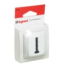 LEGRAND Prise Téléphone Appareillage Saillie 8 Contacts En T Blanc (097359)