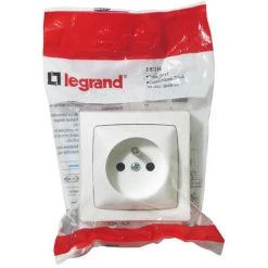 LEGRAND Prise De Courant Avec Terre Appareillage Saillie Bornes Auto Blanc (097356)