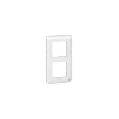 Legrand 078723 - Plaque Mosaic - 2x2 Modules Vertical - Antibactérien - Blanc
