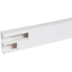 LEGRAND Goulotte 2 Compartiments à Clippage Direct 50x130mm Mosaic De Longueur 2,5m Blanc (011022)