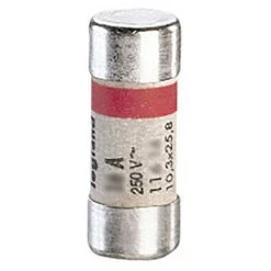 LEGRAND Cartouche Cylindrique Domestique 10,3x25,8mm Avec Voyant 10A (011710)