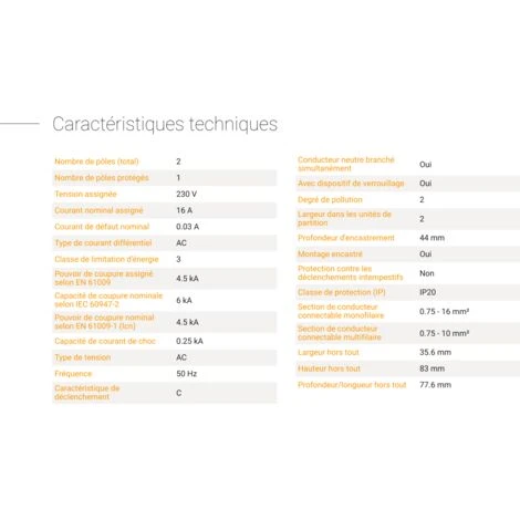 LEGRAND DISJONCTEUR DIF 30MA UNI N 16A LEG410705 LEGRAND DISJONCTEUR DIF 30MA UNI N 16A LEG410705 -LEGRAND Soldes 46211270 2