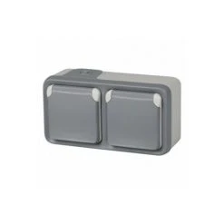 LEGRAND Double Prise Ctt Ip55 Gris