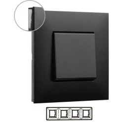 Cadre 4 éléments VALENA NEXT Foncé LEGRAND 741054