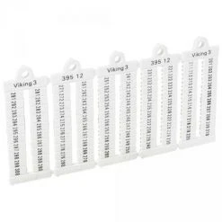 Legrand 039512 - Plaque Repères Bloc Jonction Viking 3 - Lect Horiz - Pas 5 - Chiffres 201 à 300 - Blanc