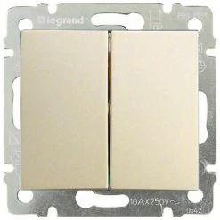 Interrupteur Double VALENA Ivoire LEGRAND 774308