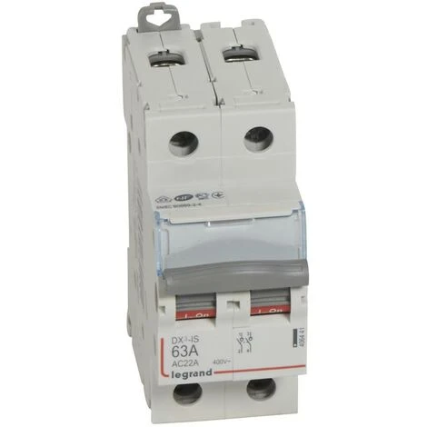 Interrupteur-sectionneur DX³-IS 2P 400 V 63 A 2 modules. LEGRAND 406441 Interrupteur-sectionneur DX³-IS 2P 400 V 63 A 2 Modules. LEGRAND 406441 -LEGRAND Soldes 50812211 1