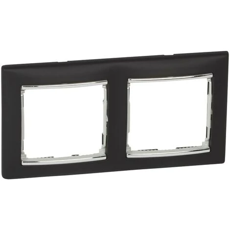 Cadre 2 éléments VALENA noir argent LEGRAND 770392 Cadre 2 éléments VALENA Noir Argent LEGRAND 770392 -LEGRAND Soldes 50812450 1