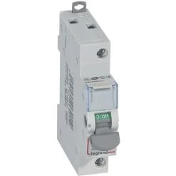 Interrupteur-sectionneur DX³-IS 1P 250V 20 A 1 Module. LEGRAND 406401