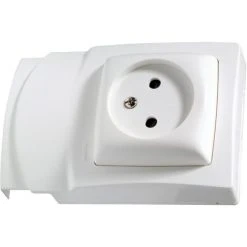 Legrand Stopcontact Oteo 2P Zonder Aardpin DLP Wit