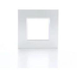 Plaque De Recouvrement LeGrand BTicino LivingLight 2 Modules Gris Argenté