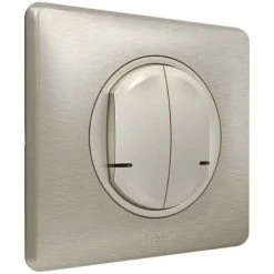 LEGRAND Interrupteur Double Connecté Avec Neutre Céliane With Netatmo - Plaque Titane (199178) -LEGRAND Soldes 52497837 2