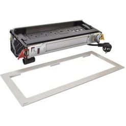 LEGRAND Flip-up Incara 3x2P+T Surface + USB A+C + 3xRJ45 + HDMI - 12 Modules Métal (654853)