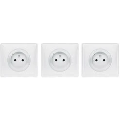LEGRAND Lot De 3 Prises De Courant Connectées Céliane With Netatmo - Plaque Blanc (199160)