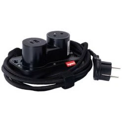 LEGRAND Prise 2P+T Et Chargeur USB A+C Electr'On Incara 2 Postes - Noir (654903)
