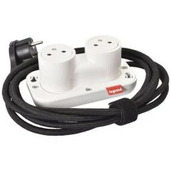 LEGRAND Double Prise 2P+T Surface Electr'On Incara 2 Postes - Blanc (654904)