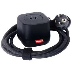 LEGRAND Kit Chargeur USB Type-A+C Electr'On Incara 1 Poste - Noir (654923)